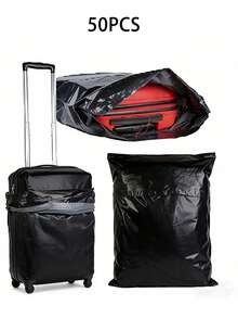 50pcs Black Courier Bags, Thickened Logistics Bags, Gift Bags, Waterproof Transportation Packaging Bags, Clothing Shopping Bags, Holiday Gift Bags, Black Self-Adhesive Bags, Suitable For Back To School Season. Ideal For Shopping Malls, Offices, Weddings, Christmas Parties And Various Occasions, Perfect For Christmas Gift Packaging. - Black - View 16