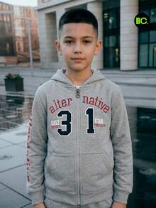 Big City Tween Boys T-Shirt Co-Ords - 灰色 - 查看 5
