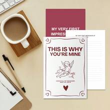 1pc Couples Journal Notebook, A5 Guided Love Organizer With 80 Prompts, Relationship Memory Book & Date Idea Pages, Deepen Connection & Communication, Office Supplies - Rectangle - View 4