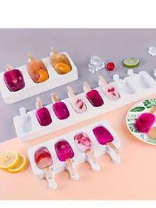 Multifunktionale Silikon-Form, geeignet zum Herstellen von Eis-Pops, Schokoladen, Puddings und Süßigkeiten - ideal zum Einfrieren von Eiswürfeln, unverzichtbares Küchenhelfer - Mehrere - Übersicht 3