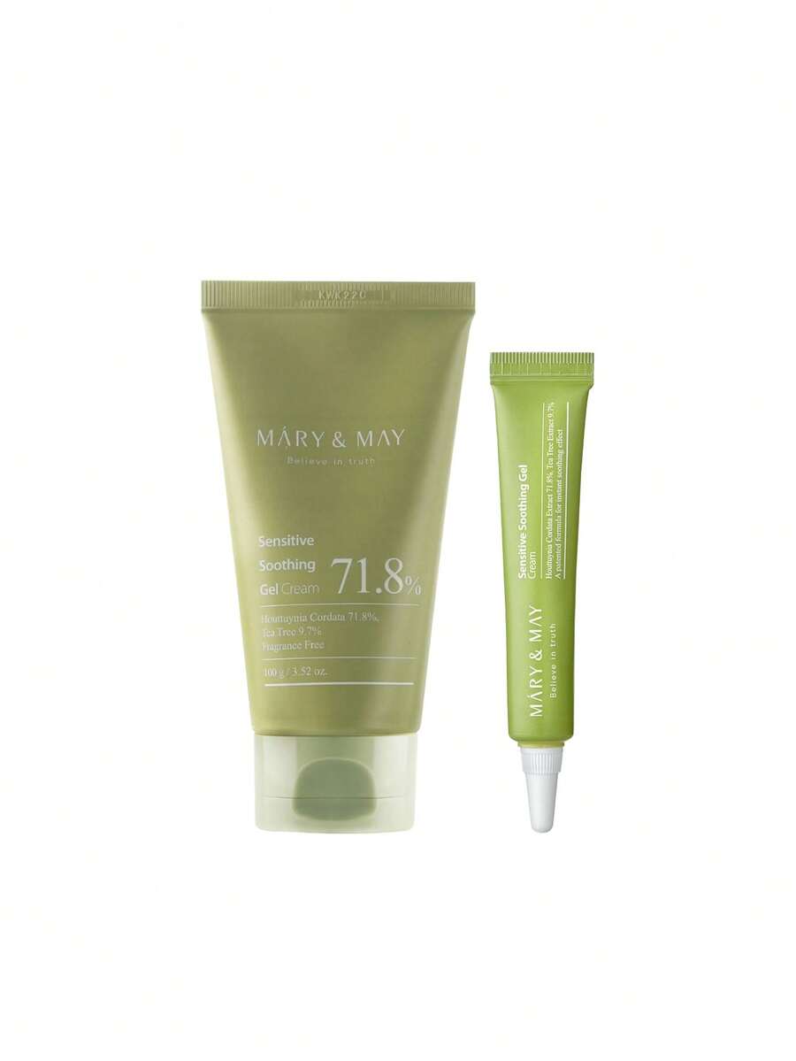 Mary&May [Bundle] Sensitive Soothing Gel Cream 100 G + Gel Cream 12 G - Sensitive Soothing - View 1