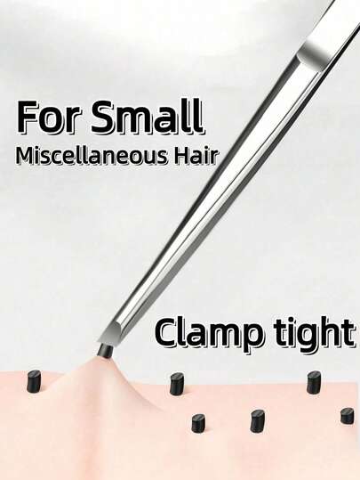 1pc Byimy High Quality Stainless Steel Eyebrow Tweezers, Ingrown Hair Removal Tweezers, Precision Slanted Tip Eyebrow Tweezers, Facial Care Tool