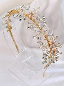 Sparkling Crystal Bridal Headband, Elegant Women's Hair Hoop Suitable For Wedding & Party - Multicolor - View 7