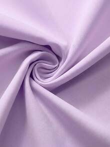 Kemeja Kasual Dasar Ukuran Plus Wanita Lengan Panjang Ringan dengan Kancing Depan - Lilac Purple - View 3