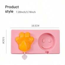 1pc Silicone Pudding/Ice Cream Mold, Cartoon Shapes (Animals, Fruits), Lightweight And Easy To Use, Essential For Summer - Multicolor - View 8