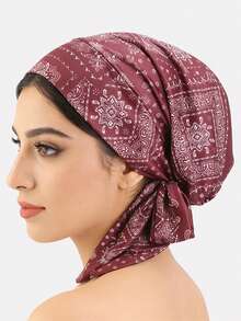 1 chiếc khăn quàng cổ/băng đô hoa điều dành cho nữ, bảo vệ tóc khỏi rụng, thích hợp sử dụng hàng ngày, mùa hè, đi biển, làm mũ. - nhiều màu - Xem 11