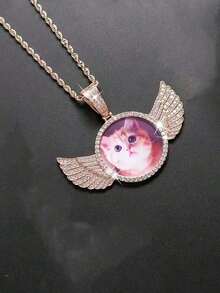 1 Mặt dây chuyền cá nhân hóa phong cách Hip Hop, hình cánh thiên thần, món quà tuyệt vời nhất dành cho các cặp đôi, bạn bè và bố mẹ. Màu bạc, phong cách, thời trang mùa thu, giản dị, tối giản, unisex, hipster, cá nhân hóa, độc đáo. Món quà lý tưởng cho người yêu, bạn gái, mẹ, gia đình, trang trí tường. - Nhiều màu - Xem 16
