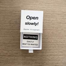 Funny "Nothing Inside" Prank Gift Box | Completely Empty Inside! Suitable For Birthday, Wedding Party, Anniversary Pranks And Jokes - Great Surprise For Family And Friends | Includes Card - Multicolor - View 15