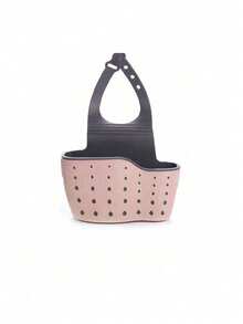1pc Adjustable Strap Sink Hanging Basket With Silicone Storage Box, Drain Rack, Sponge Holder, Faucet Hanging Basket, Kitchen Storage Bag, Perfect For Storing Kitchen Sponges And Rags - Multicolor - View 15