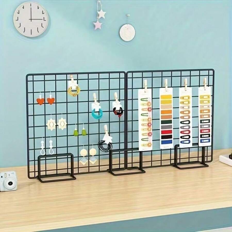 1 Giá Trưng Bày Lưới và Đế Đỡ Lưới, Phụ Kiện Lưới Treo Tường, Giá Trưng Bày Ảnh Nghệ Thuật Bằng Sắt, Kệ Tổ Chức Đa Chức Năng Đứng Độc Lập, Kệ Để Bàn Dọc, Thích Hợp Để Trưng Bày Trang Sức, Trưng Bày Ảnh, Trưng Bày Tranh Nghệ Thuật Mẫu Giáo, Trưng Bày Ảnh, Trang Sức, Vật Dụng Nhỏ, Trang Trí Phòng, Trang Trí Bàn Làm Việc, Trang Trí Nhà Cửa, Trang Trí Cảnh Quan, Trang Trí Tiệc, Trang Trí Lớp Học, Quà Tặng Cá Nhân Hóa, Quà Tặng Ngày Lễ, Quà Tặng Phục Sinh - màu đen - Xem 1