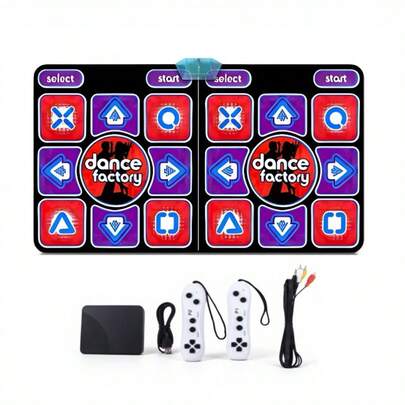 Tapete Alfombra De Baile Doble 63bit Sin Cable Musica Juegos