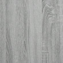 Grau Holzwerkstoff Bücherschrank 80,5x35x76cm Bibliothek Aufbewahrung Stauraum Buecher Dekoration Moderne Stabil Wohnzimmer Schlafzimmer Kueche Badezimmer Flur Diele Inneneinrichtung - Grau - Übersicht 8