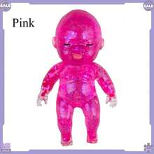 Squishy Babies Glitter Soft Moldable Cute Squishy Slow Rise Relaxing Sensory Fidget Relief Anxiety Stress Fun Desk Accessory For Adults Hot Pink - Màu Hồng Tươi - Xem 1