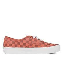 Giày Vans Authentic dành cho nam và nữ, chất liệu vải canvas kẻ caro, kiểu dáng thấp cổ, giày casual đôi VN0009PVORA - trái cam - Xem 1