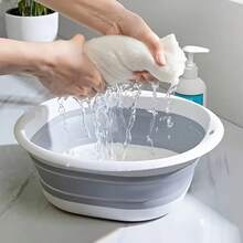 Portable Gray-White Square Foldable Foot Soaking Tub - View 8