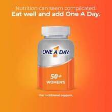 ONE A DAY Multivitamin For Women 50 And Over Tablets, Womens Multivitamin 50 Plus With Vitamins D, C, E, Zinc & Biotin, Daily Vitamins For Woman 50+, 100 Ct (Packaging May Vary) - 175 片裝(1 包) - 查看 8