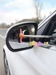 Gạt mưa gương chiếu hậu ô tô bằng thép không gỉ có thể thu gọn, dụng cụ cạo kính cửa sổ ô tô đa chức năng. - A - Xem 7