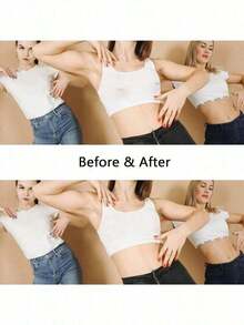 1 Pair Invisible Strapless Silicone Push-Up Bra, Suitable For Backless Dresses - Clear - 查看 5