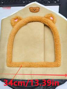 Ngôi nhà giường ngủ gấp gọn cho thú cưng, phù hợp cho mèo và chó, có thể giặt được, thoải mái và ấm áp, kiểu hang ngủ cho cún con. - nhiều màu - Xem 9