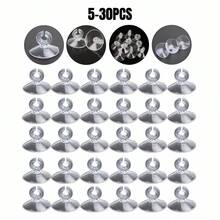 5-30 pezzi Supporti con ventosa in plastica per acquario, fermatubo e cavi per pompa dell'aria, ganci morbidi e trasparenti da 4-6 mm per appendere, adatti per tubi, pompe, filtri, cavi di alimentazione dell'acquario, accessori decorativi per acquario con ventose - Visualizzare 11