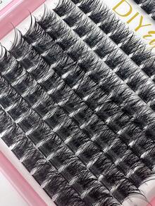 DIY Eyelash Extension Tutorial, 384pcs Individual Lash Clusters, D-Curl Curly Lash Clusters, At-Home Eyelash Extension, Lash Clusters, Lash Clusters, Individual Lashes, Eyelashes, False Eyelashes - D - View 8