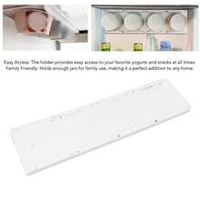 Yogurt Fridge Organizer 4 Capacity 3.75in Wide Mouth Yogurt Easy Installation Space Saving Yogurt Sliders Holder For Small Refrigerator,Organizer Frigo  Frigorifero - 查看 1