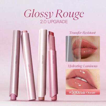  שדרוג JOOCYEE GLOSSY ROUGE 2.0 גימור זוהר דמוי מראה עמיד בפני העברה