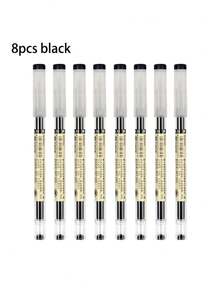 Bộ 8 bút bi mực khô nhanh đầu nhọn 0.35mm | Đen/Xanh dương/Đỏ, viết trơn tru, cấu trúc bền chắc, lý tưởng cho người đi làm và sinh viên, văn phòng phẩm. - Nhiều màu - Xem 3