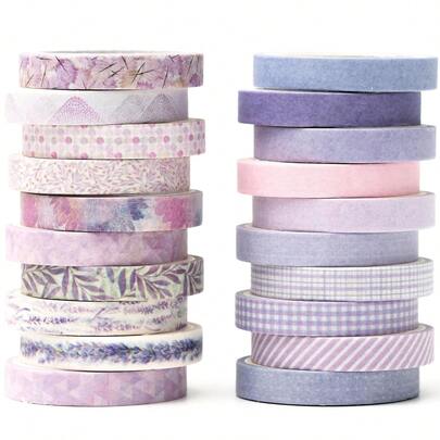 1 Box 20 Rolls Vintage Style Decorative Washi Tape - Assorted Colors And Patterns, Suitable For Scrapbooking, Journals, Gift Wrapping And Crafts - Ideal For DIY And Artistic Decoration, Gift Packaging | Vintage Paper Tape | Decorative Tape, Gift Wrapping Decor, Attached Cute Small Items, Phone Stickers, Notebook Stickers, Bookmarks, School Supplies, Drawing Tools
