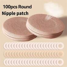100/50/10/2pcs Self-Adhesive Reusable Rayon Breast Covers, Soft Petal Bra Pasties For Everyday Comfortable Wear & Sports Protection - Multicolor - View 16