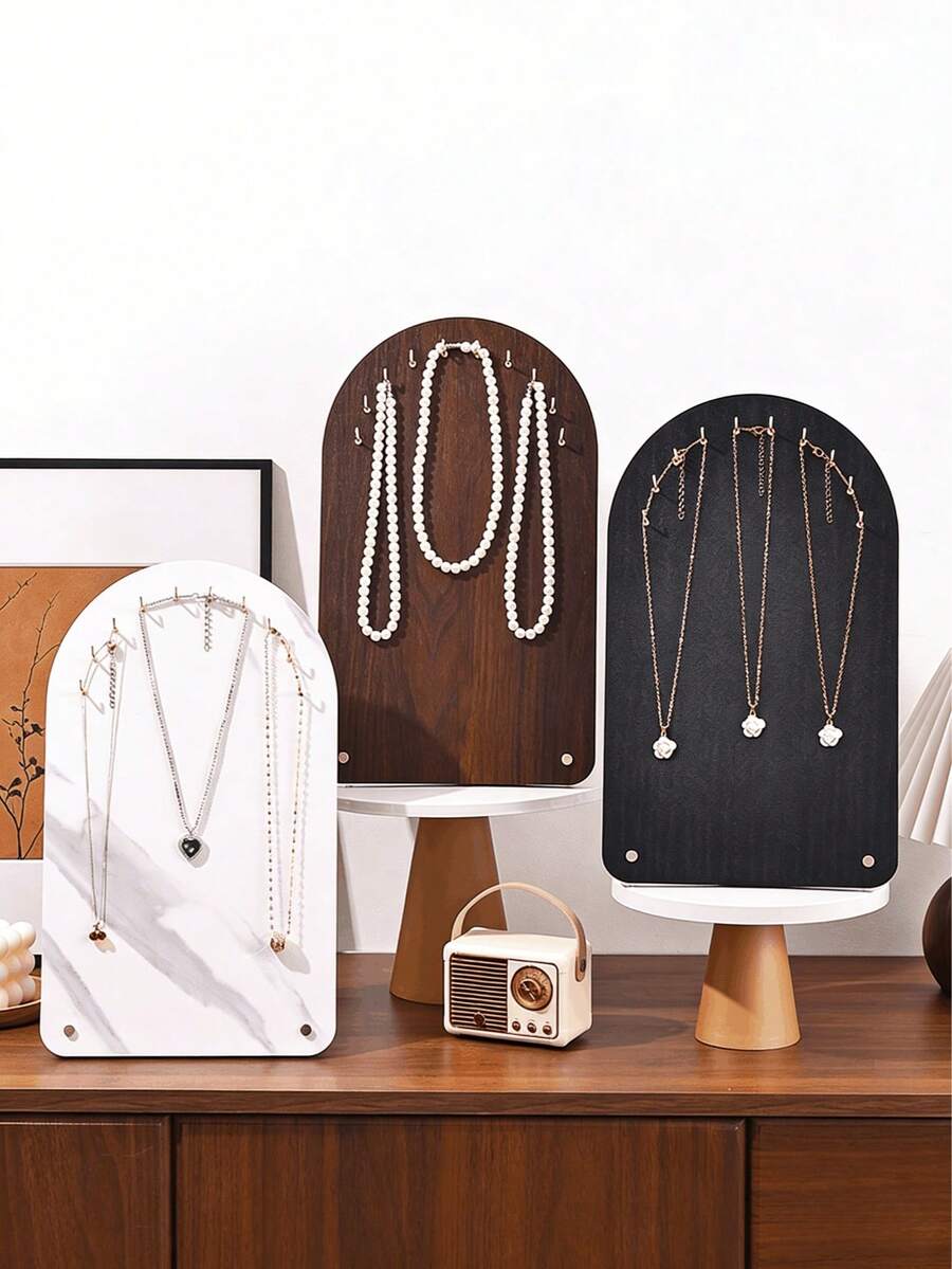 1 giá trưng bày vòng cổ và vòng tay, giá đựng trang sức để bàn, giá trưng bày trang sức thương mại. - Nhiều màu - Xem 1