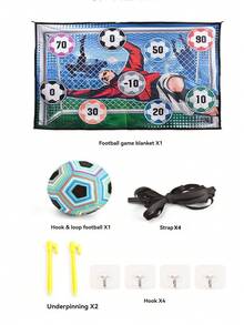 Football Digit Game Fabric Mute Toy, Indoor Outdoor Sports Interactive Digit Portable Storage Family Party Multiplayer Entertainment, Suitable For 3-12 Years Old Boys, Gift For Birthday - Multicolor - View 9
