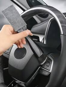 Car Interior Detail Cleaning Brush - Soft Bristle Cleaning Tool, Suitable For Dashboard, Vents And Crevices - No Battery Required, Plastic Duster Brush For Car Detail And Interior Cleaning | Stylish Handle Brush | Plastic Bristles, Christmas Gift - Multicolor - View 6