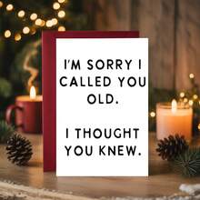 1pc Birthday Greeting Card About Friends Getting Older, Suitable For Sending To Partner, Friends, Colleagues (With Envelope) - Greeting Cards That Tease Your Age - View 4
