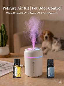 2026 Newly-Upgraded DeepRest Sleep Kit Mini Humidifier With Essential Oils Set – Relaxing Aromatherapy Diffuser For Better Sleep, Stress Relief & Emotional Calm Space – Air Purifier & Odor Eliminator For Home, Office & Car – Refresh Focus With Peppermint Coffee Oils – Lavender Sandalwood Eucalyptus Fragrance Bundle - Mist - Xem 17