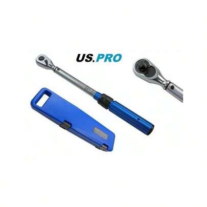 US PRO INDUSTRIAL 3/8" DR Torque Wrench 5 - 25 NM Bi-Directional Ratchet Head