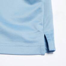 Adidas 男士休闲轻便透气短袖POLO衫，运动休闲 JD5219 - 天藍色 - 查看 5