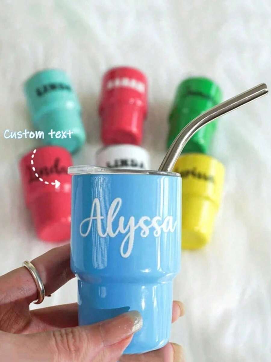 Taza personalizada con flor de cumpleaños y tapa, taza para dama de honor, regalo de propuesta para dama de honor, regalo para la novia, taza de viaje para la novia, taza para dama de honor - Multicolor - Ver 1