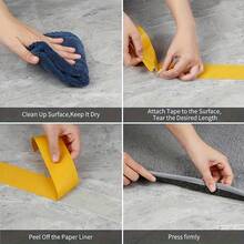 1pc Super Sticky Double-Sided Tape, Residue-Free Cloth Backing Grid Design, Suitable For Fixing Carpets, Faux Leather, Walls, Plastic Surfaces - Multi-Purpose Indoor & Outdoor Use - View 5