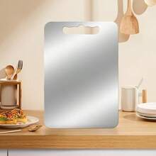 Premium Stainless Steel Cutting Board, Double-Sided Design, Material, Suitable For Kitchens And Dining Areas. Ideal For Slicing Vegetables, Fruits, And Meats. Convenient, Portable, And Versatile-An Essential For Home Cooking. - 3pcs - View 10