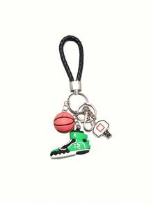 Mini llavero de baloncesto 3D, estilo deportivo, llavero de coche, colgante de mochila, colgante de bolso, llavero de regalo para hombres - Multicolor - Ver 11