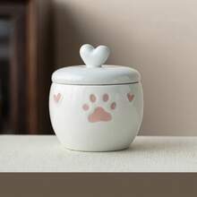 虎斑猫图案陶瓷宠物骨灰盒 - 狗狗、猫咪、兔子纪念骨灰盒 - 送给宠物主人的优雅礼物，经久耐用且易于清洁，可存放宠物骨灰，陶瓷宠物纪念骨灰盒适用于狗狗、猫咪、兔子和小型宠物，是抚慰宠物离世之痛的礼物，也可存放毛发纪念罐，优雅的宠物纪念品，可放置宠物照片和名字 - 彩色 - 查看 13