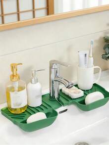 可拆卸水龙头滴水垫，硅胶防积水收纳垫，通用厨房浴室收纳架 - 瀝水墊 - 查看 7