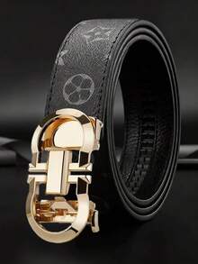 Thắt lưng da cao cấp dành cho nam, khóa tự động bằng hợp kim, thắt lưng quần thời trang. - Nhiều màu - Xem 6