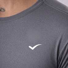 Thermal Shirt Second Skin T-Shirt UV Protection Compression Cold Heat Men's Blouse - Grey - View 3