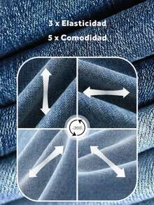 Chaqueta Clásica de Tela de Mezclilla para Mujer con Botones Metálicos y Bolsillos Frontales, Prenda Versátil de Corte Ajustado y Costuras Reforzadas para un Estilo Casual y Moderno - Celeste HQV02 - Ver 10