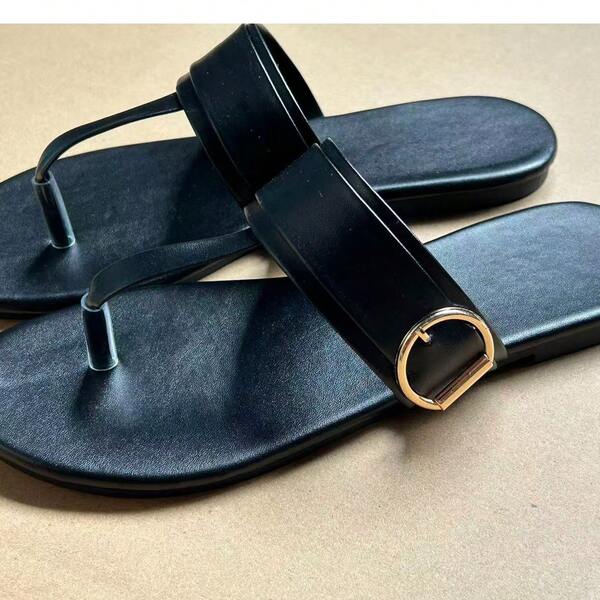 Women's Casual Solid Color Beach Flip Flops