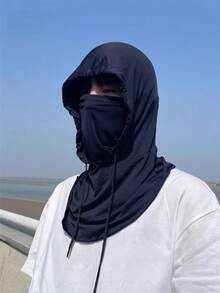 1 Piece / 2 Pieces Set Summer Sunshade Face Mask That Covers The Face And Neck, Providing All-Round Protection. Lightweight, Silky, Breathable, Cool-Feeling, Complete Face Mask. - Multicolor - View 7