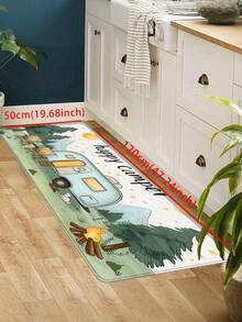 1pc Camper Camping Car Pattern Kitchen Rug, Kitchen Mat, Absorbent & Oil-Resistant Material Comfortable Standing & Walking Kitchen Foot Mat, Kitchen Floor Mat Striped Rug Bathroom Floor Mat, Home Office Area Mat, Laundry Room Sink Mat, Home Decor Kitchen Supplies Kitchen Decoration Kitchen Set Foam Mat - Multicolor - View 15