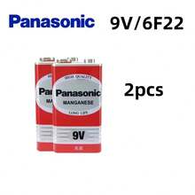 Baterai Alkaline Panasonic 6F22ND 9V Asli 100%, Bebas Merkuri, Tahan Lama, Cocok untuk Detektor Asap/Jam/Mikrofon Nirkabel - View 10